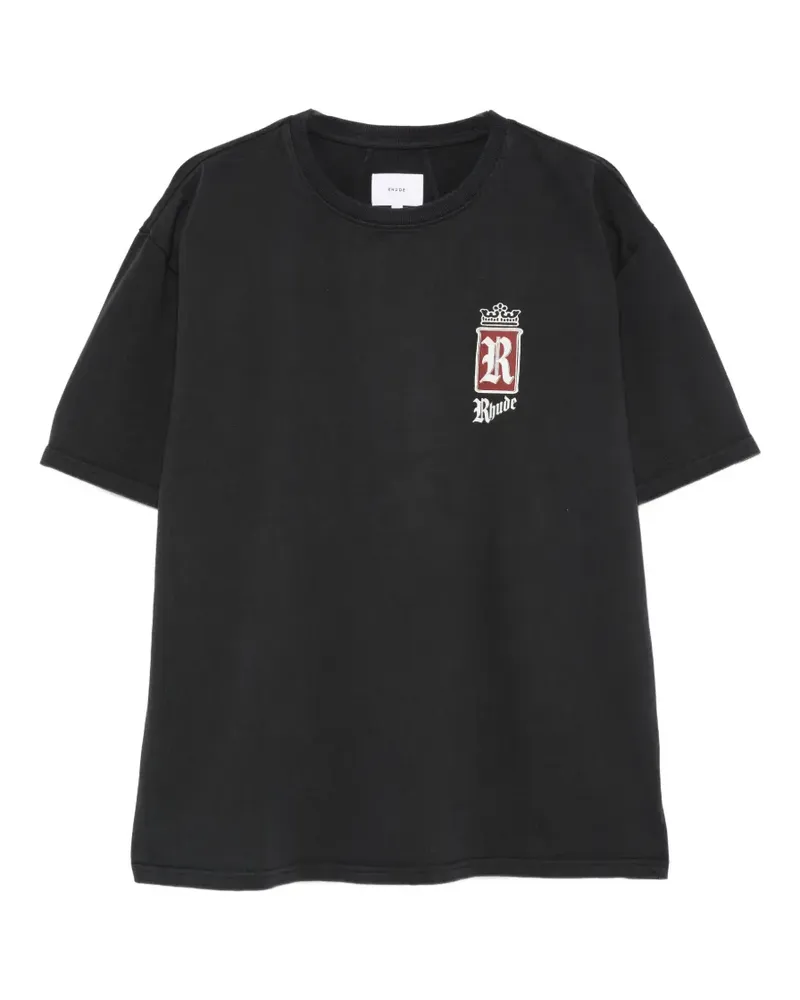 RHUDE logo t-shirt - Schwarz Schwarz