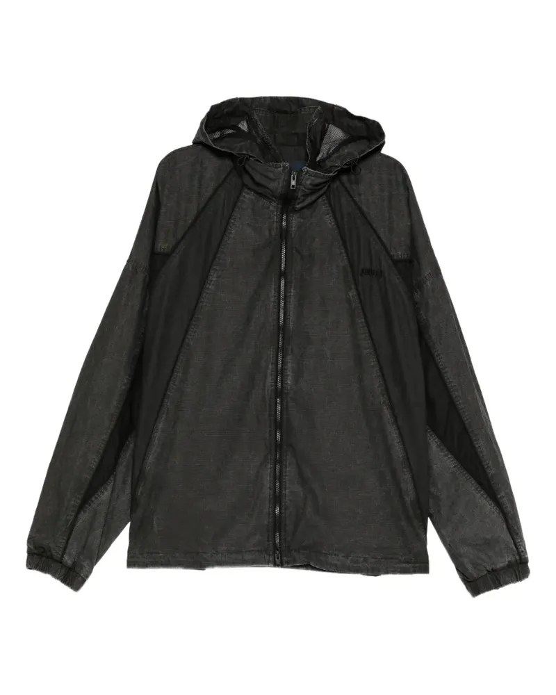 JUUN.J Kapuzenjacke mit Einsätzen - Schwarz Schwarz
