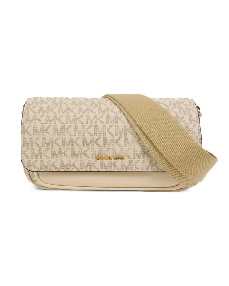 Michael Kors Jet Set Schultertasche mit Monogramm - Nude Nude