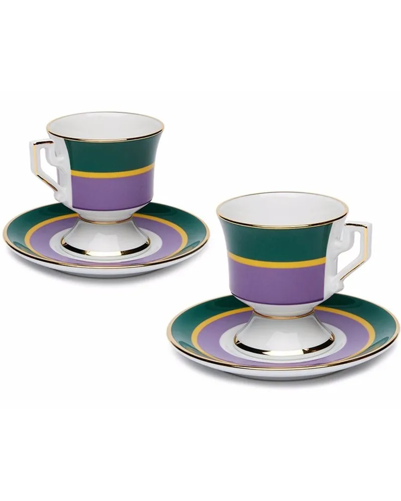 La DoubleJ 2er-Set Espressotassen Violett