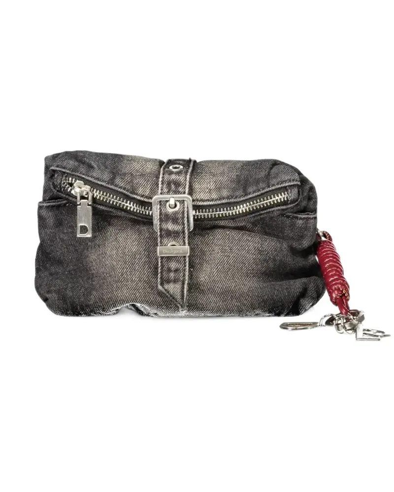 Desigual micro faded denim bag - Schwarz Schwarz