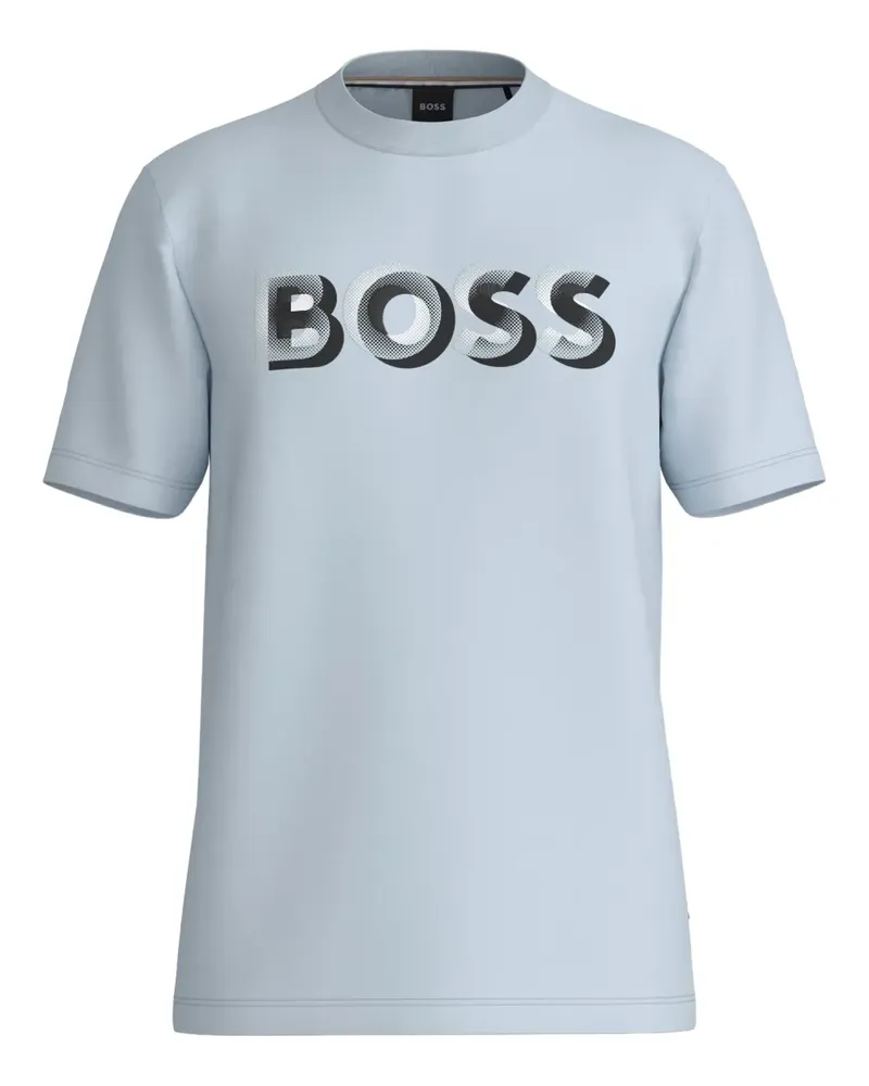 HUGO BOSS T-Shirt mit Logo-Print - Blau Blau