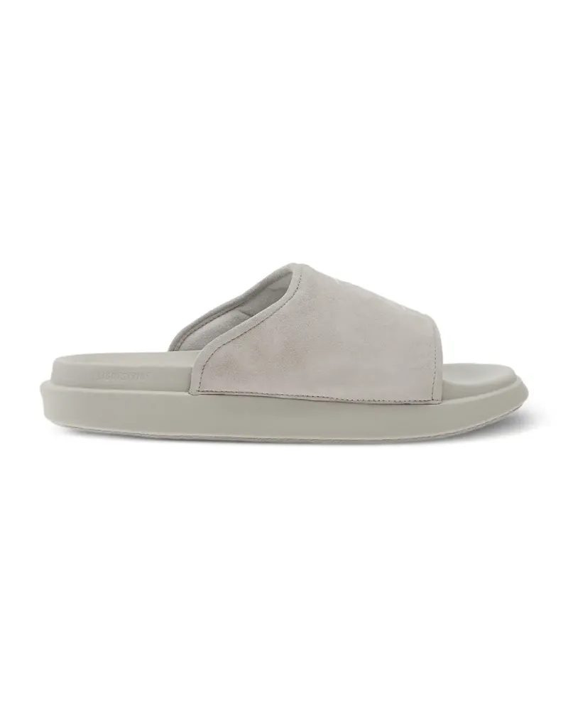Y-3 logo-detail suede slides - Grau Grau
