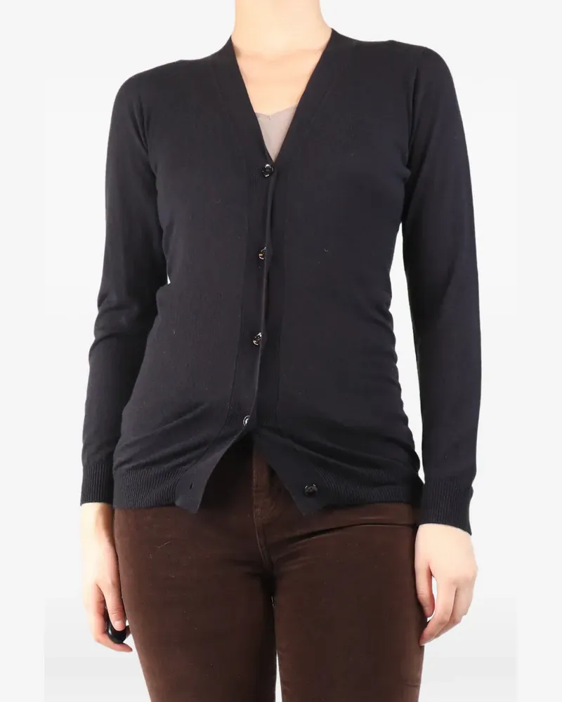 Max Mara fine-knit V-neck cardigan - Braun Braun
