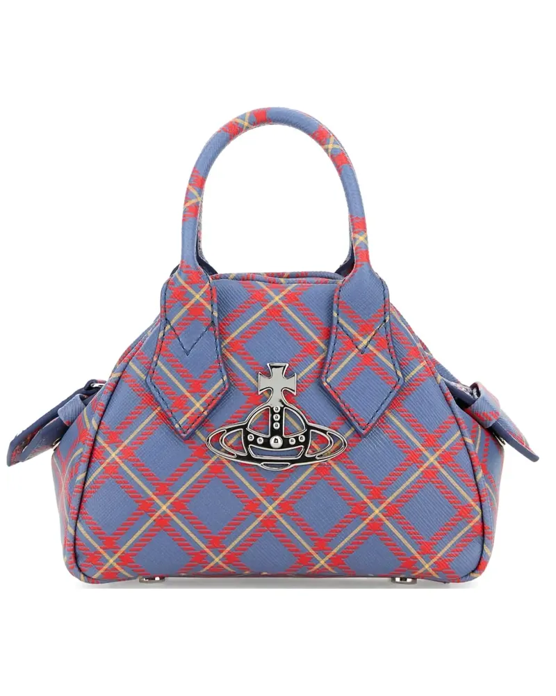 Vivienne Westwood Mini Yasmine Handtasche mit Print - Blau Blau