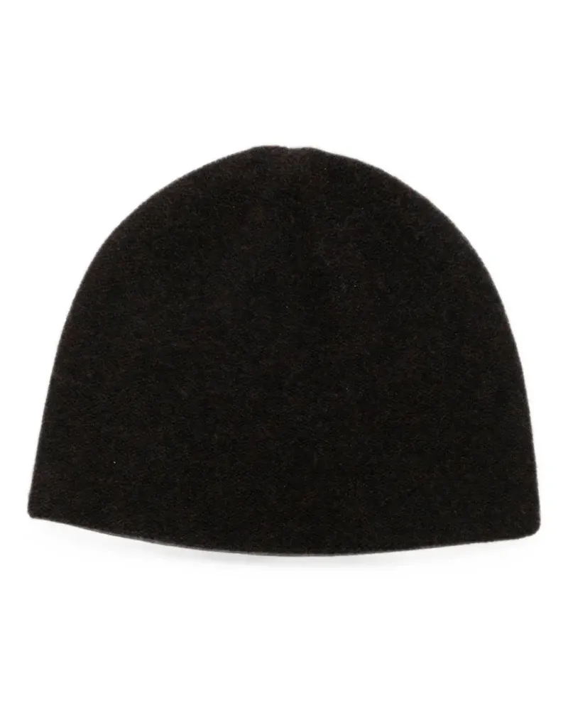N.Peal Beanie im Layering-Look - Schwarz Schwarz