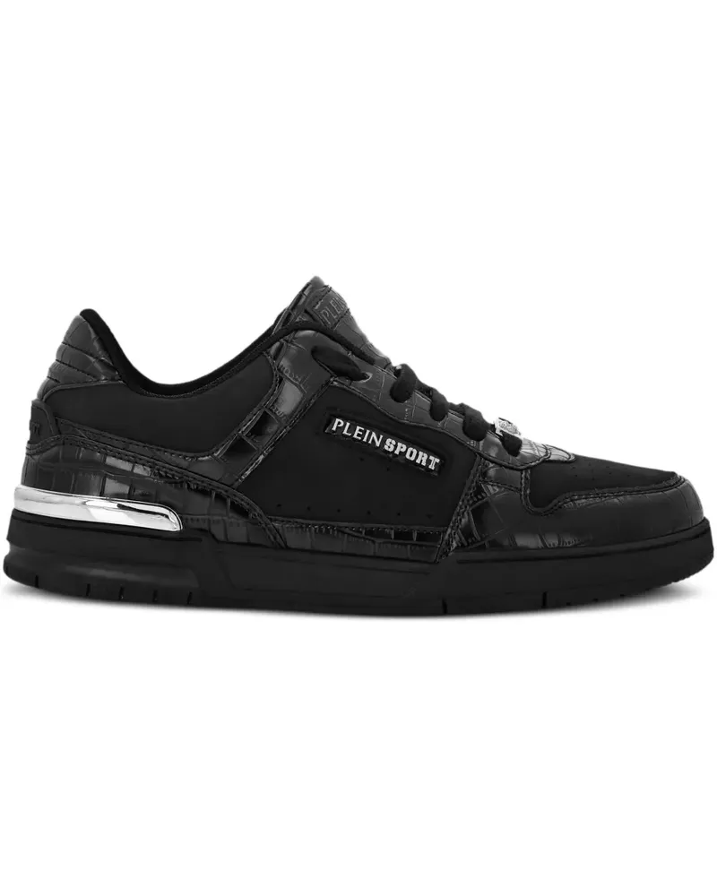 Philipp Plein Sneakers mit Kroko-Effekt - Schwarz Schwarz