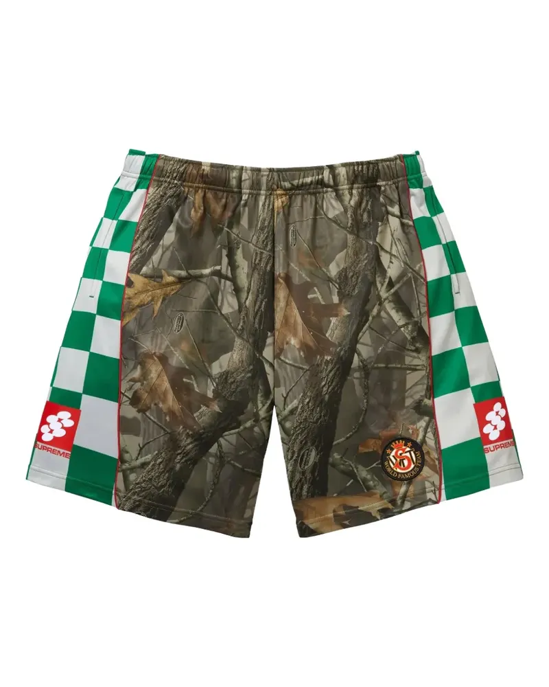Supreme Being Realtree Hardwoods Camo checkerboard shorts - Braun Braun