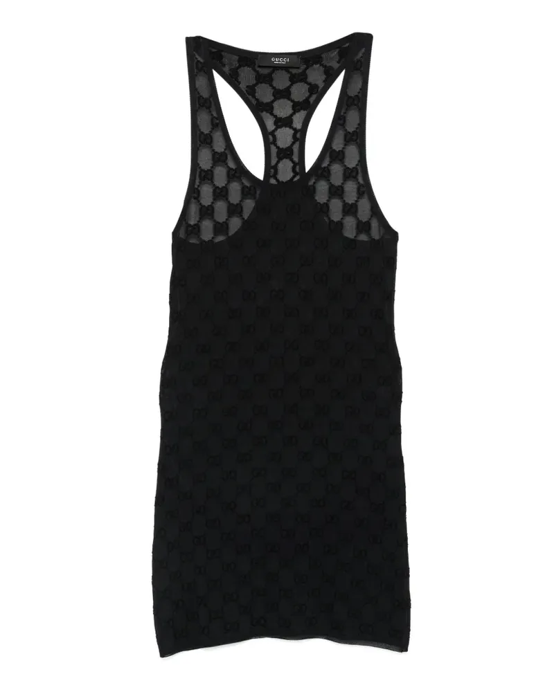 Gucci Kreppkleid aus Viskose - Schwarz Schwarz