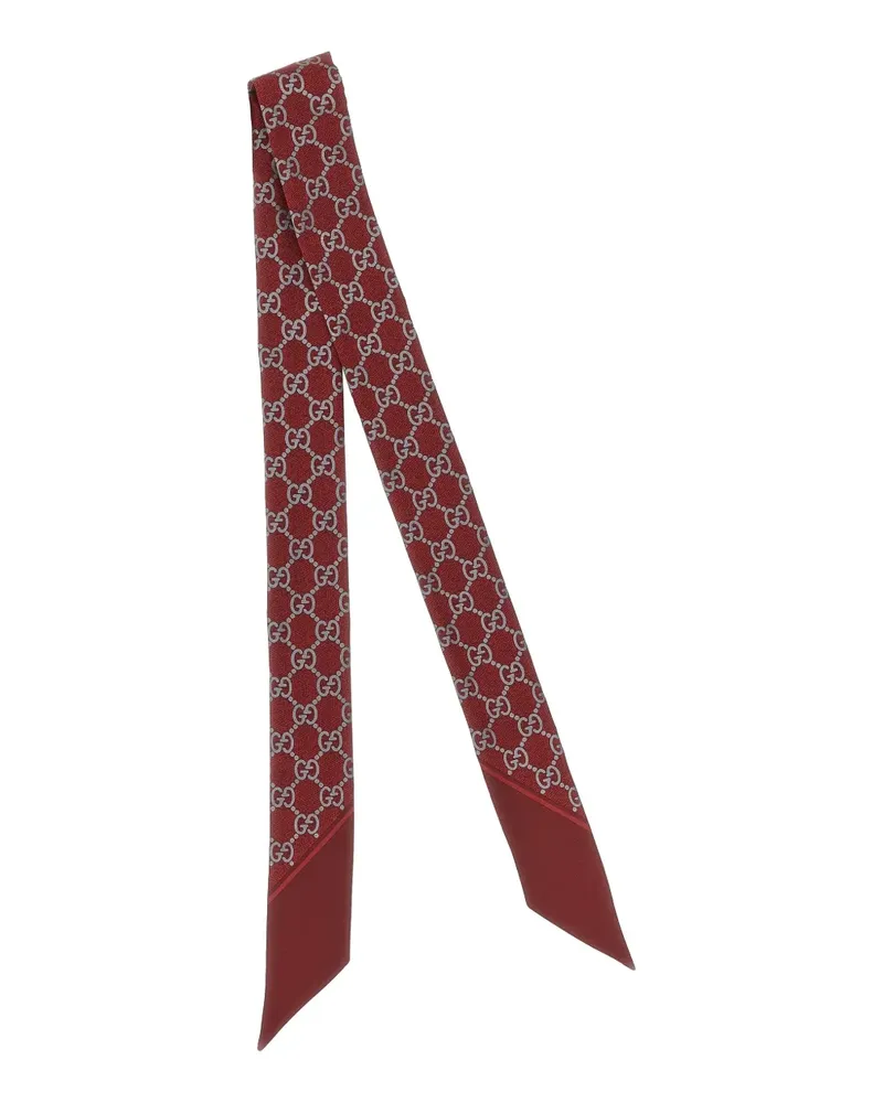 Gucci laminated GG-pattern scarf - Rot Rot