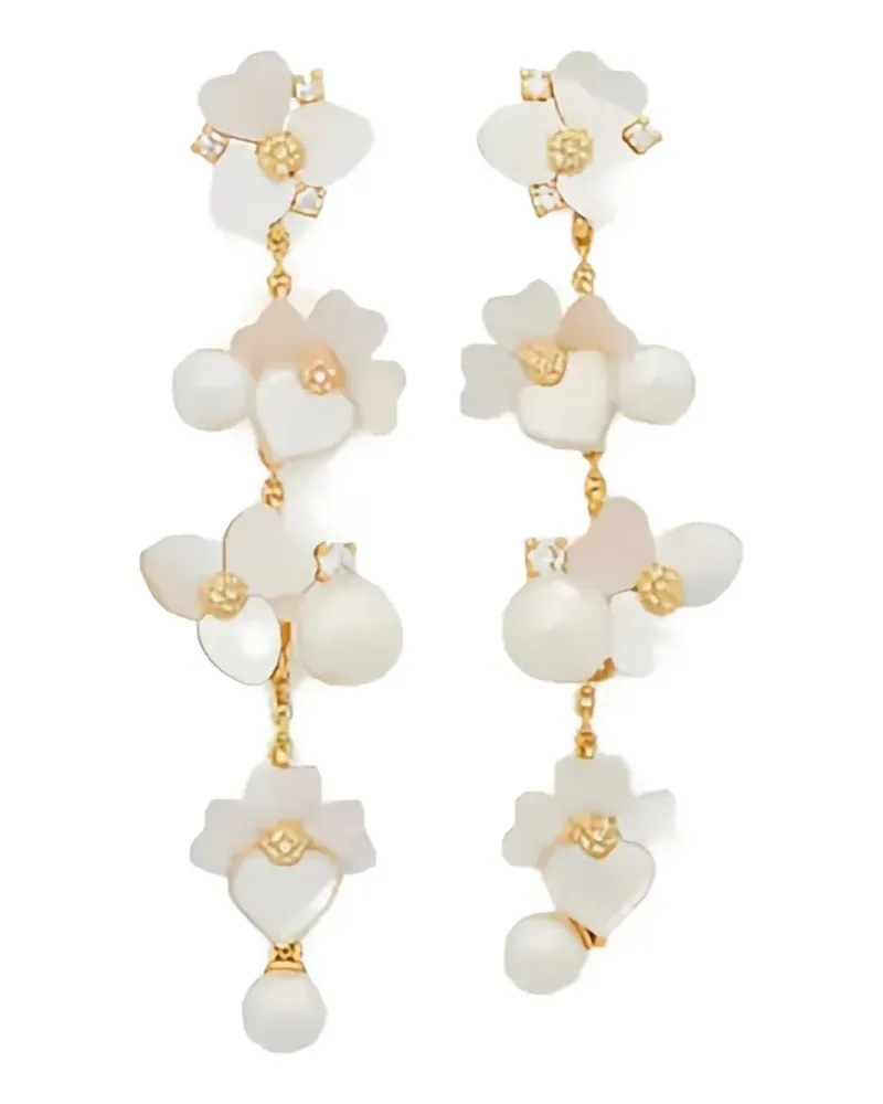 Kate Spade floral drop earrings - Gold Gold