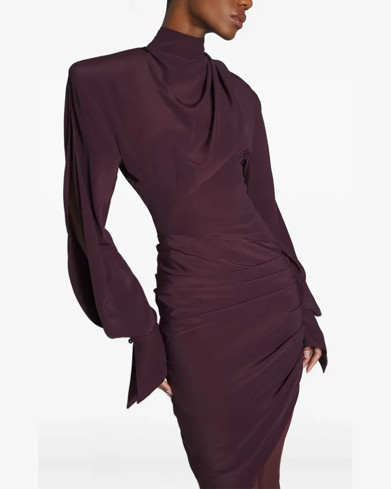 Thierry Mugler Langärmeliges Minikleid - Rot Rot