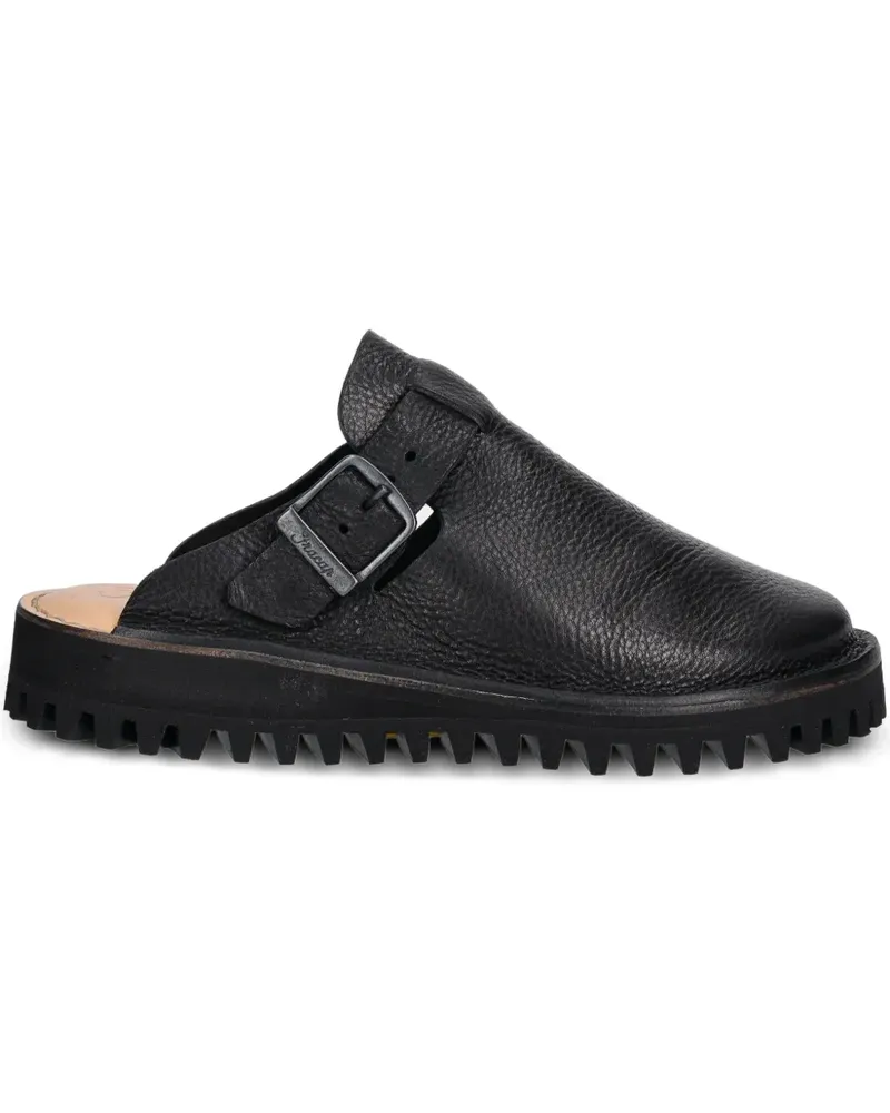 Fracap Mules mit Schnallen - Schwarz Schwarz