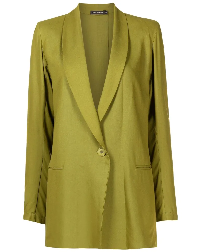 Lenny Niemeyer Einreihiger Blazer mit Schalkragen - Grün Grün