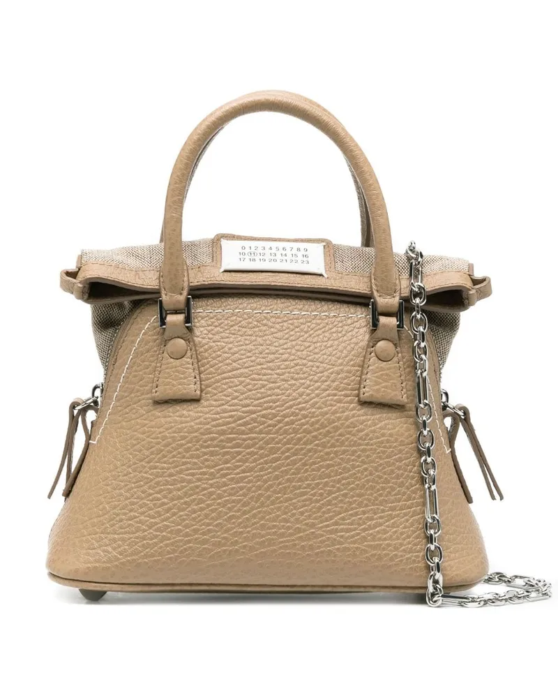 Maison Margiela Micro 5AC Handtasche Nude