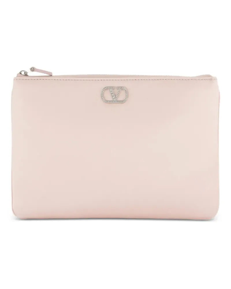 Valentino Garavani VLogo Signature Clutch - Rosa Rosa