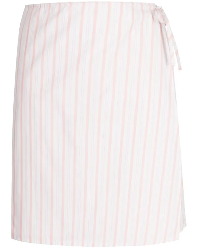 OpéraSPORT Gestreifter Rock - Weiß Weiß