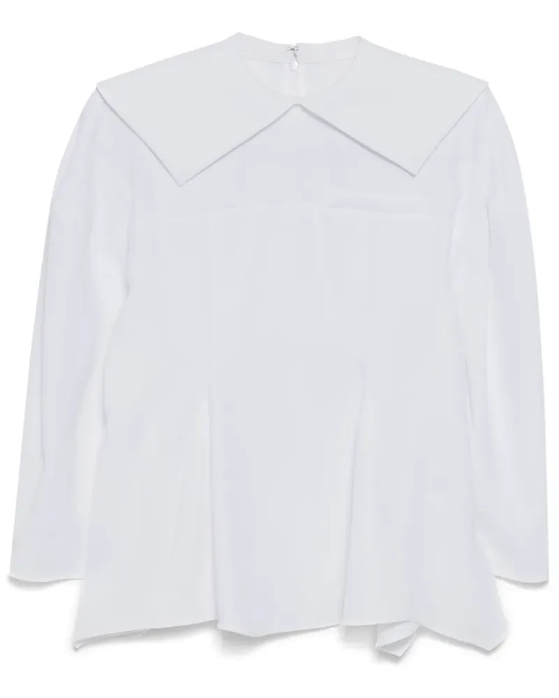 ENFÖLD Bluse mit Nähdetail - Weiß Weiß