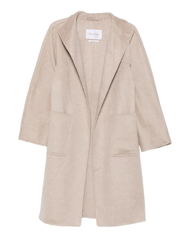 Max Mara Kapuzenmantel mit Gürtel - Nude Nude