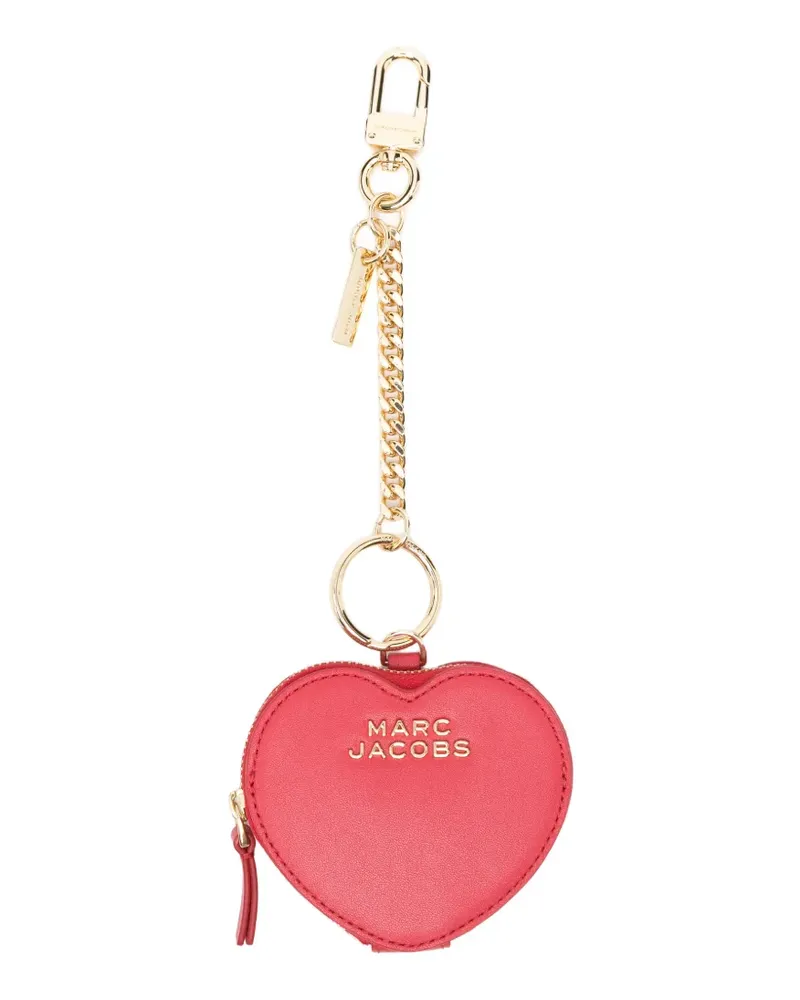 Marc Jacobs heart zip keyring - Rot Rot