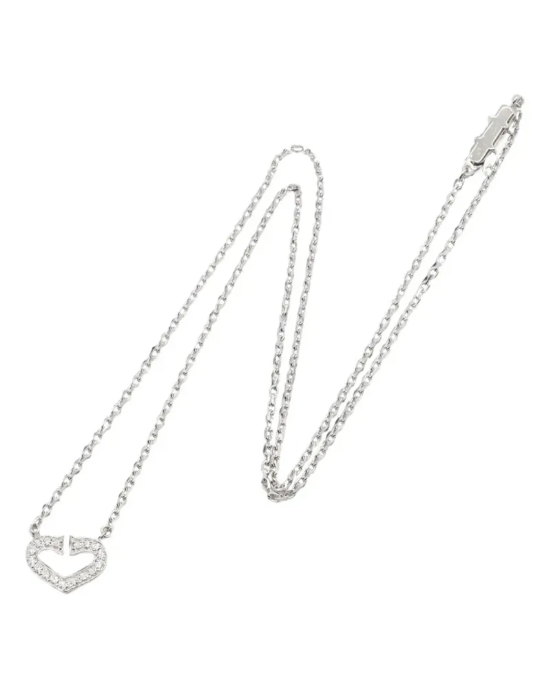 Cartier C Heart diamond necklace - Silber Silber