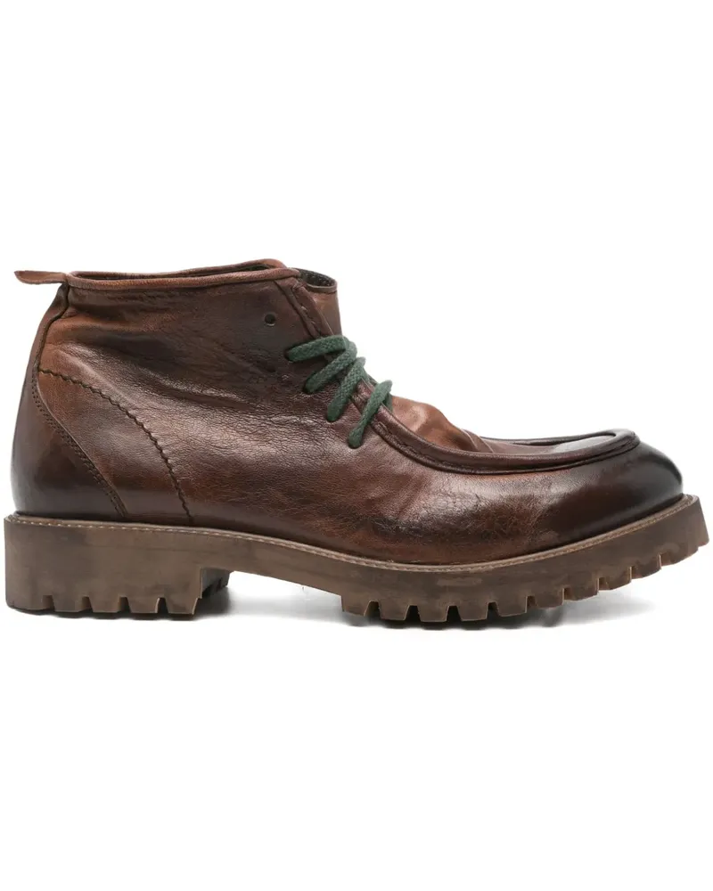 LEQARANT Schnürstiefel aus Leder - Braun Braun