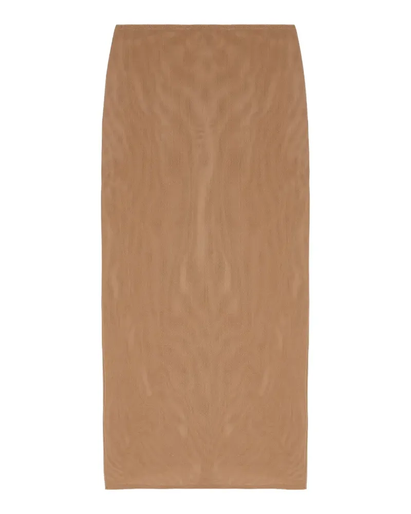 ARMARIUM Jackie high-waisted slit midi skirt - Nude Nude