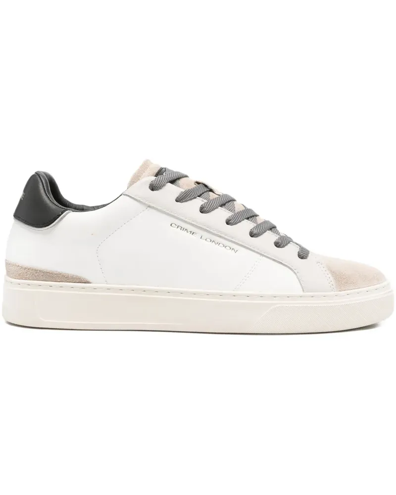 Crime Sneakers aus Leder - Weiß Weiß