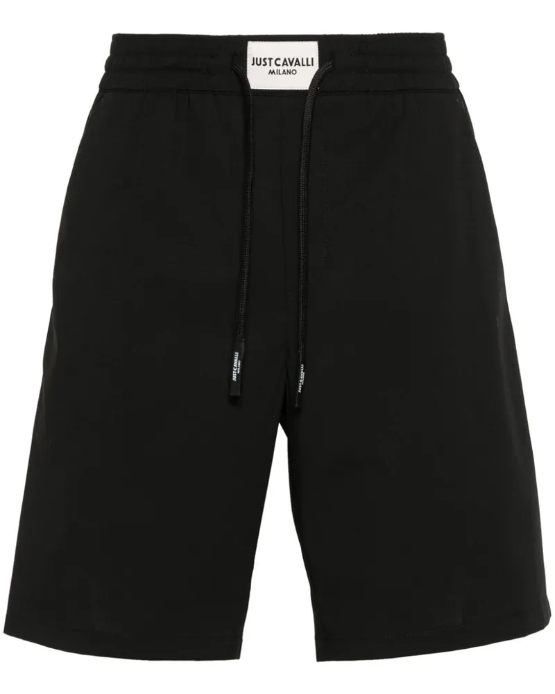 Just Cavalli Bermudas mit Logo-Patch - Schwarz Schwarz
