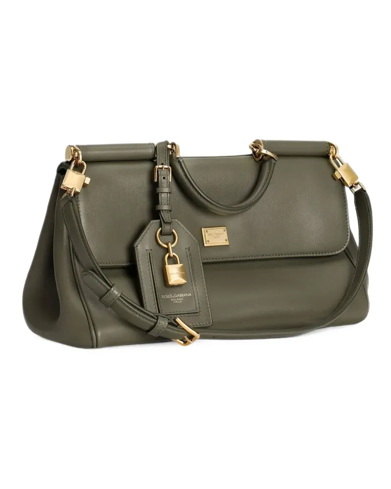 Dolce & Gabbana medium My Sicily handbag in plongé calfskin - Grün Grün