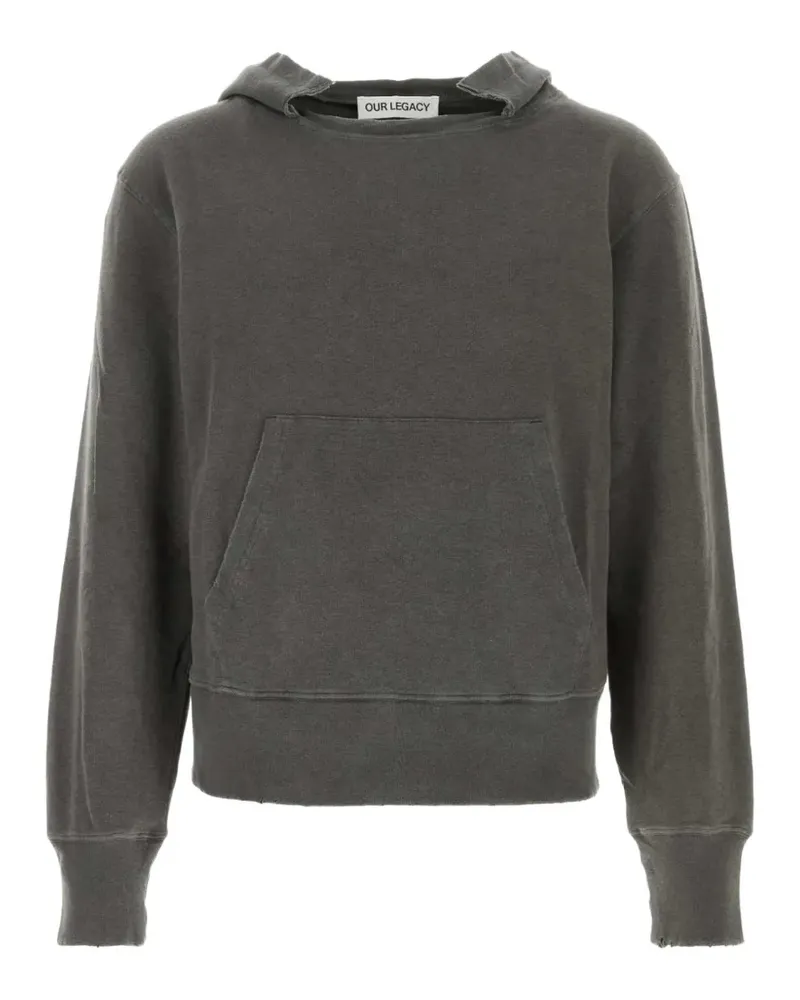Our Legacy Relic distressed hoodie - Grau Grau