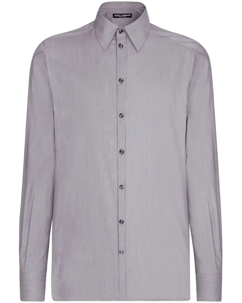 Dolce & Gabbana Langärmeliges Hemd - Grau Grau