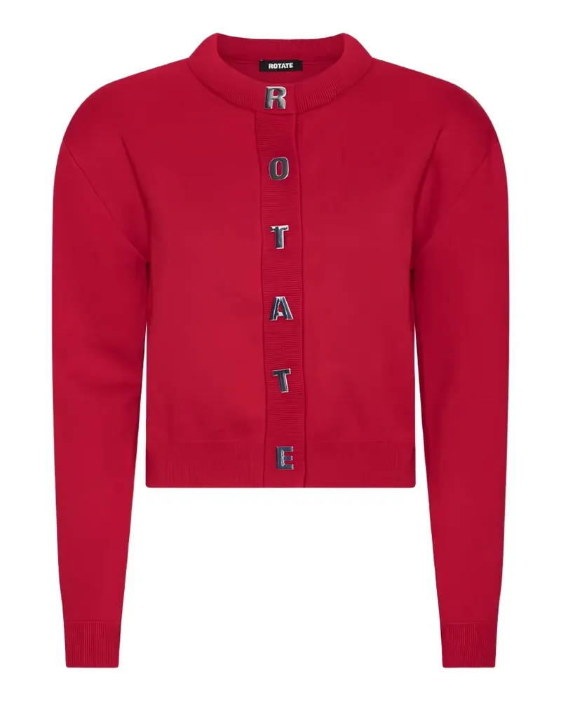 ROTATE Birger Christensen Firm knit cardigan red Rot