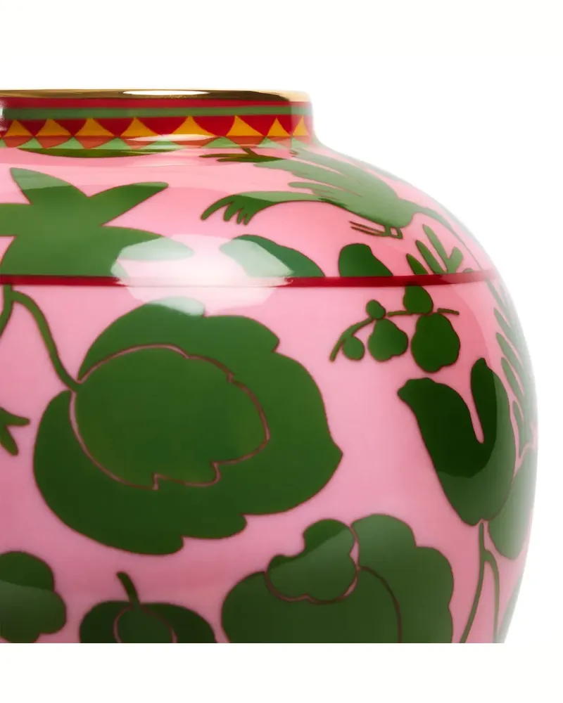 La DoubleJ small floral bubble vase (14cm x 16.5 cm) - Rosa Rosa