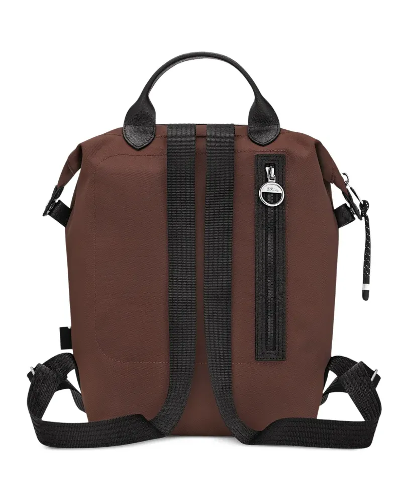 Longchamp Rucksack mit Logo - Braun Braun