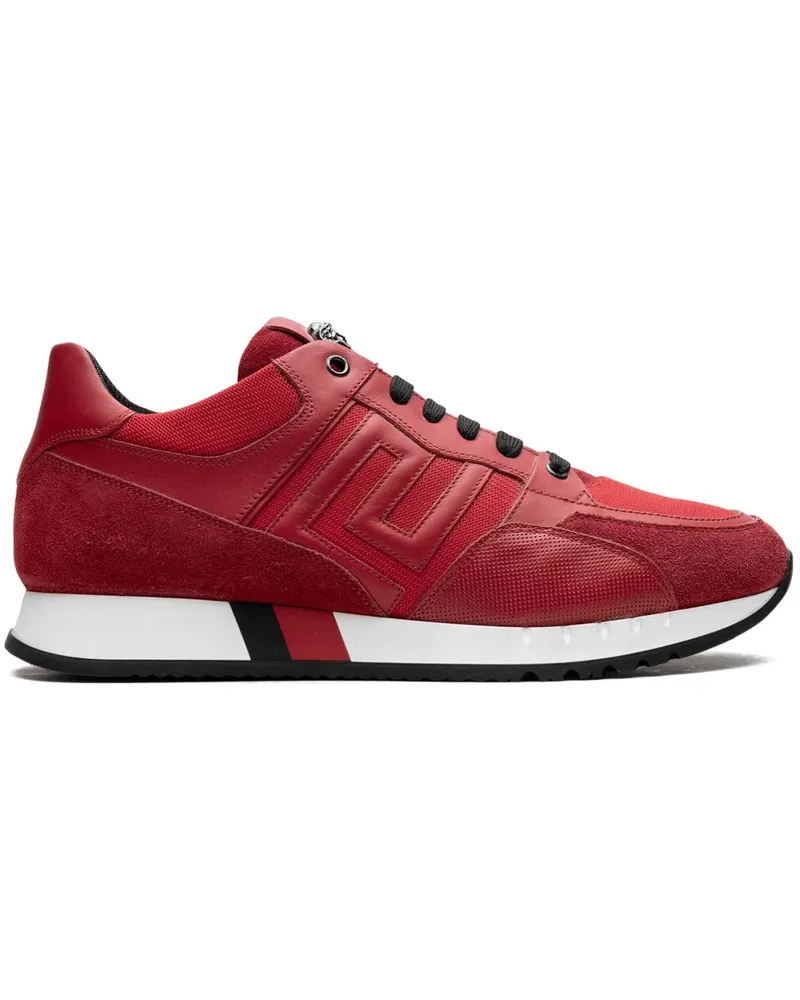 Versace Greek Key Contrast Red Sneakers - Rot Rot