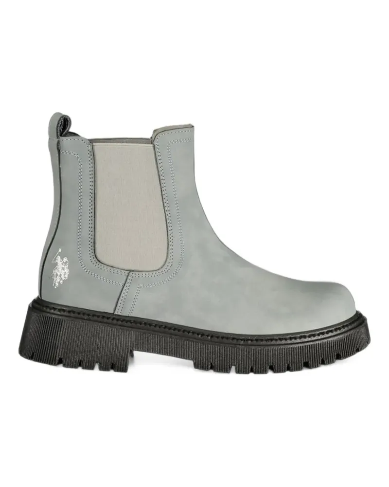 Ralph Lauren logo-embroidered Chelsea boots - Grau Grau