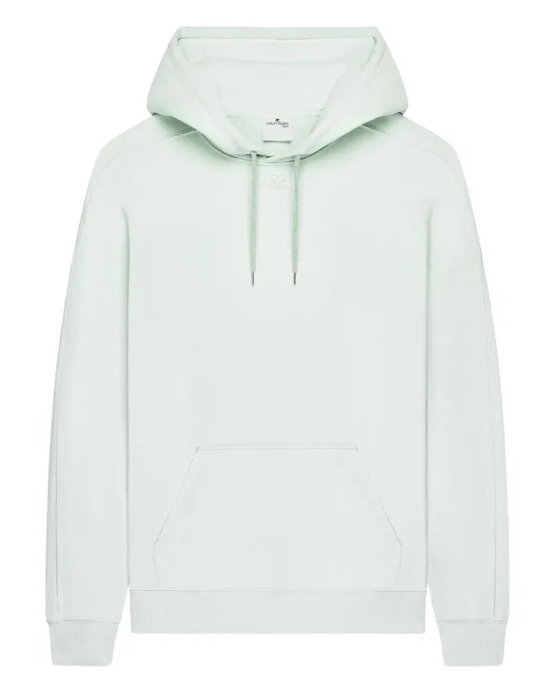 Courrèges Hoodie mit Kängurutasche - Grün Grün
