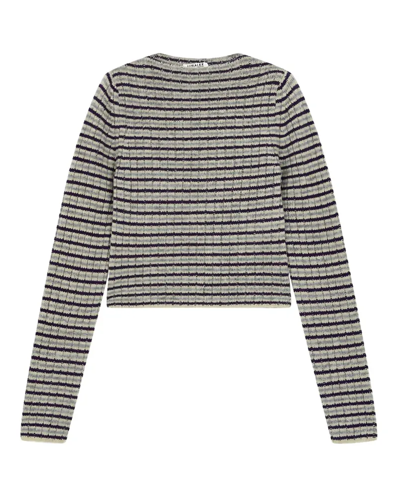 AURALEE striped rib-knit sweater - Grün Grün