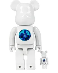 Medicom Toy x Public Image Limited Chrome BE@RBRICK 100% und 400% Figuren-Set Weiß