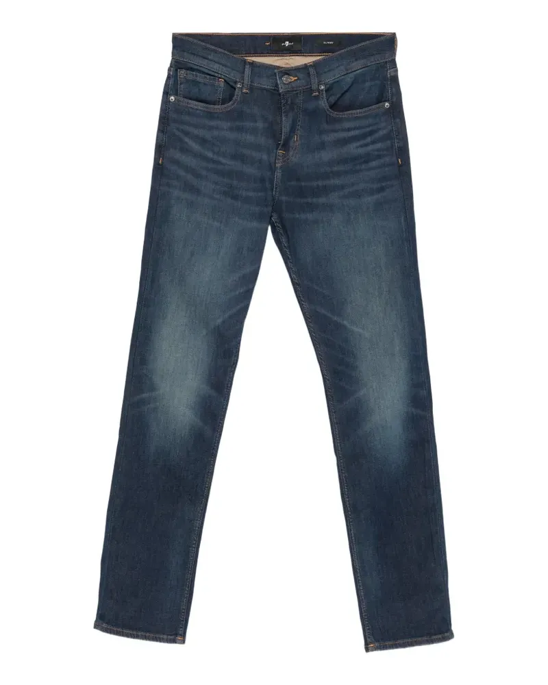 7 for all mankind faded-effect jeans - Blau Blau