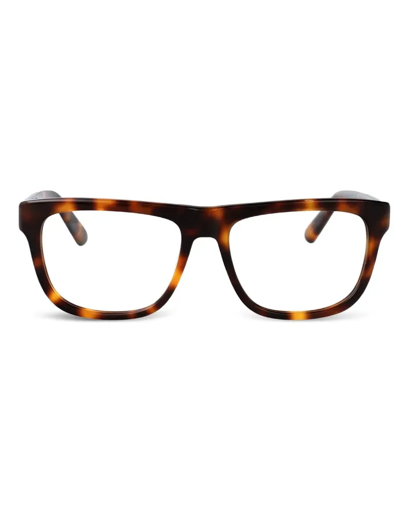 GCDS Eckige Brille in Schildpattoptik - Braun Braun