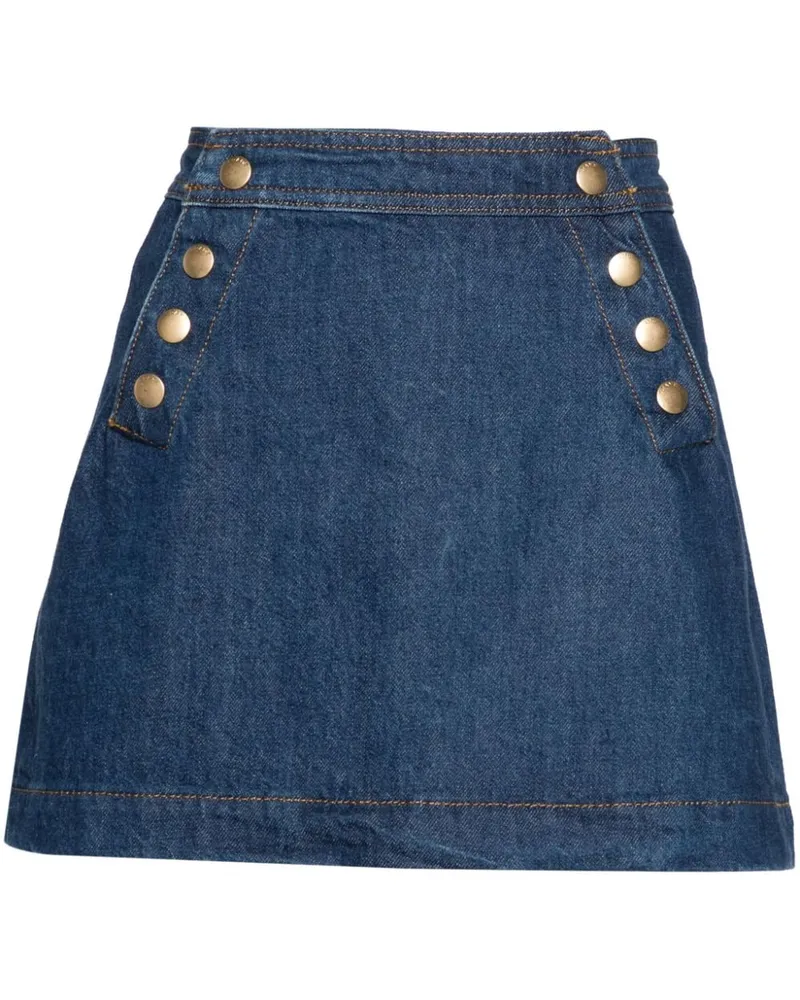 Frame Denim Sailor Jeans-Minirock - Blau Blau