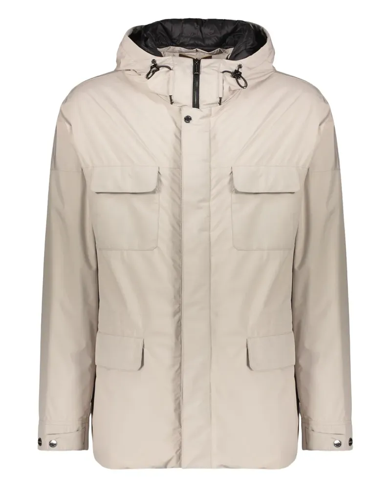 MOORER Gefütterte Jacke mit Kordelzug - Nude Nude