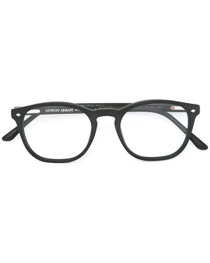 Giorgio Armani Brille mit quadratischem Gestell - Schwarz Schwarz