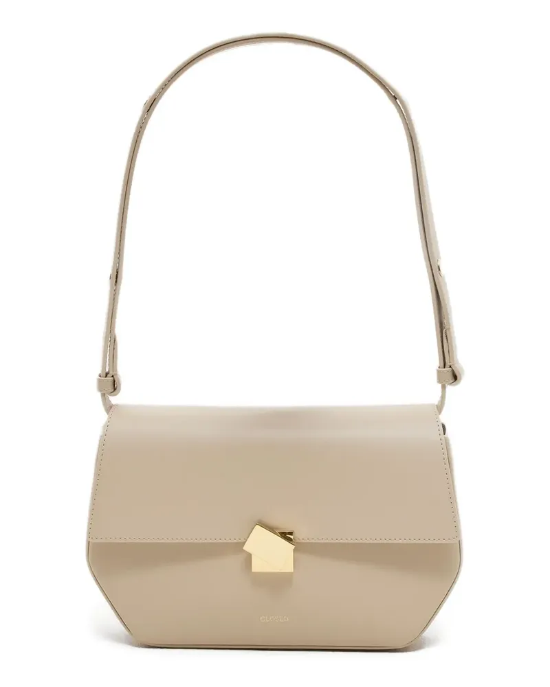 Closed Schultertasche aus Leder - Nude Nude