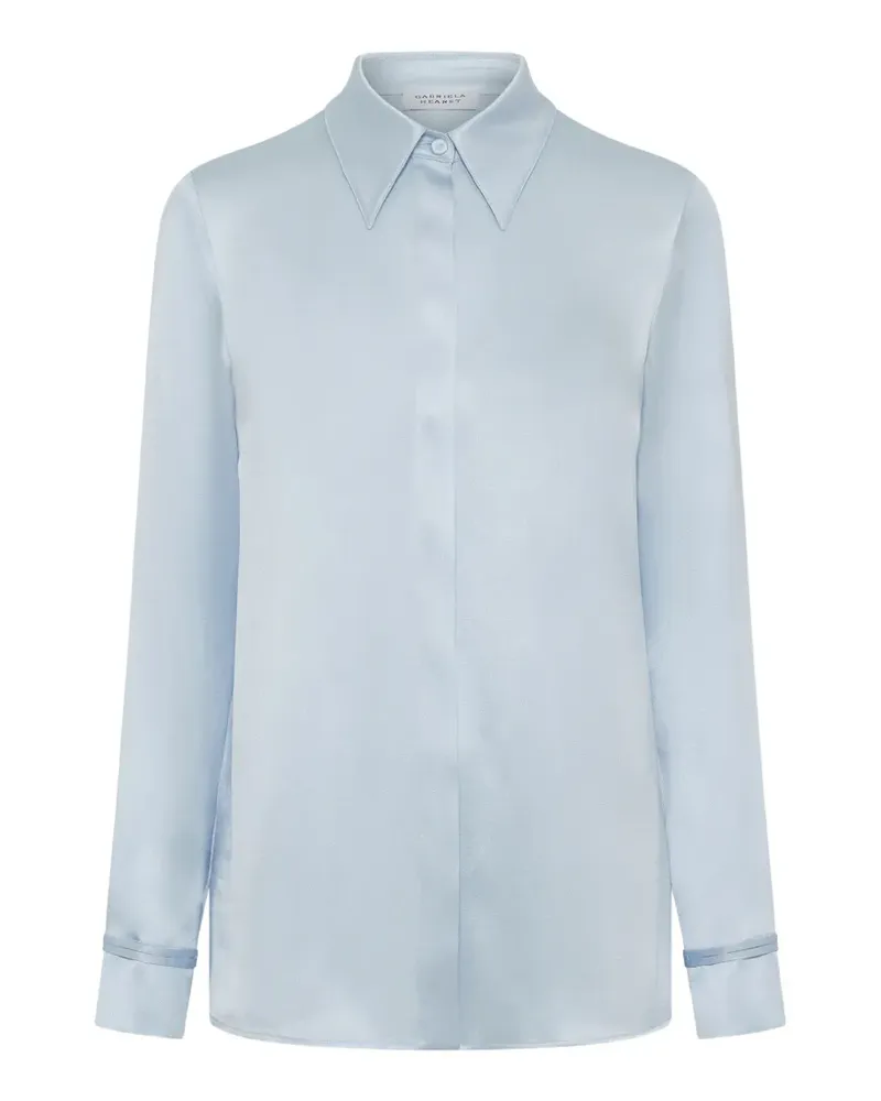 Gabriela Hearst Cruz Seidenhemd - Blau Blau