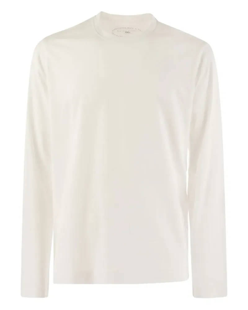 Fedeli Langarmshirt mit Rundhalsausschnitt - Weiß Weiß
