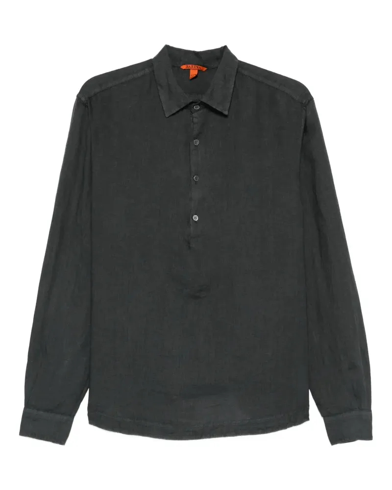 BARENA Pavan Hemd aus Leinen - Grau Grau
