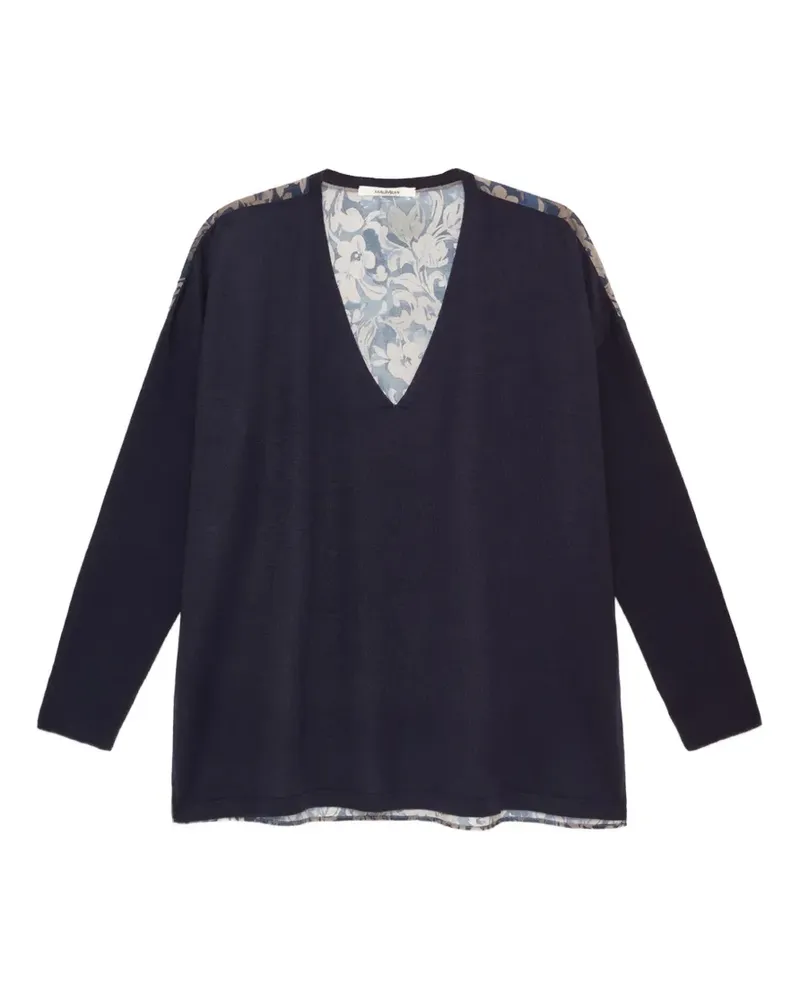 Maliparmi Pullover mit Blumen-Print - Blau Blau